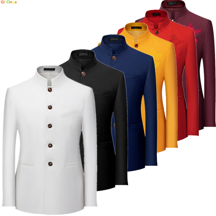 Men Formal Wear With Coat - Мужской пиджак в китайском стиле с