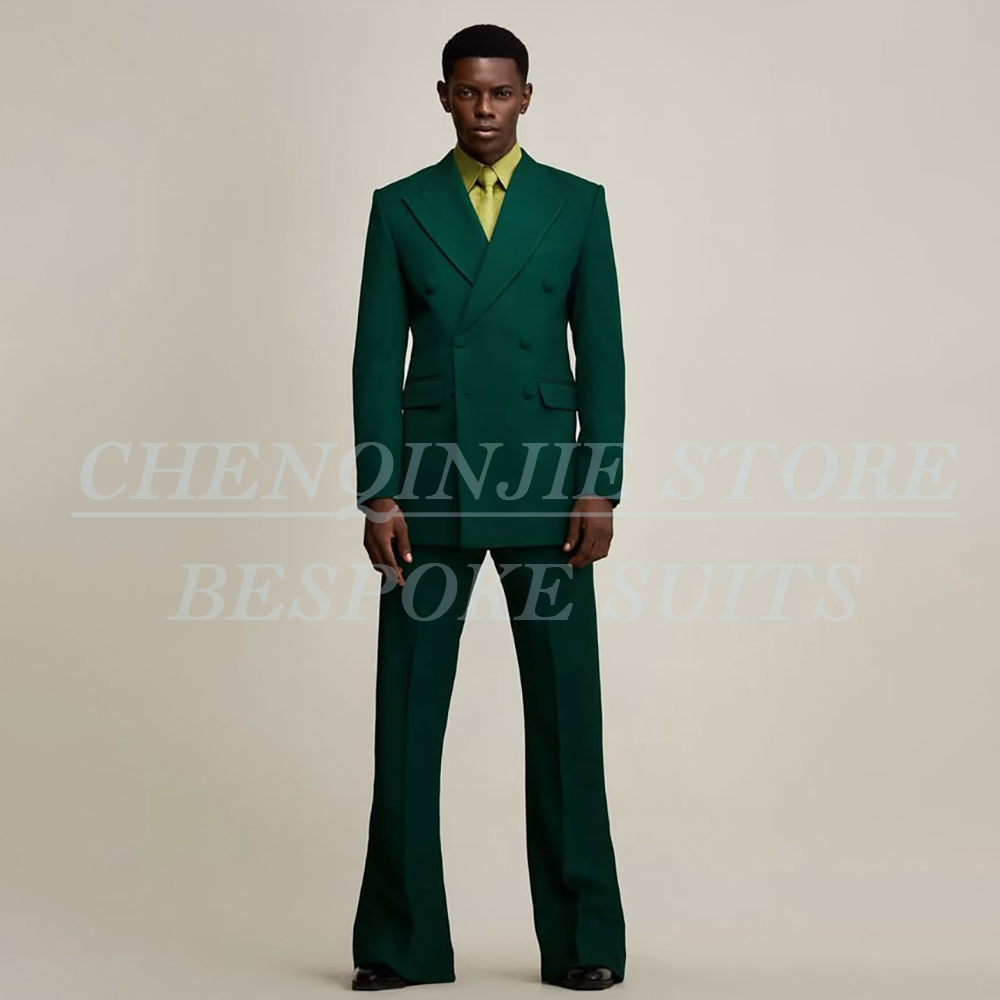 Men Formal Wear Outfits - Роскошный зеленый мужской костюм для свадьбы,