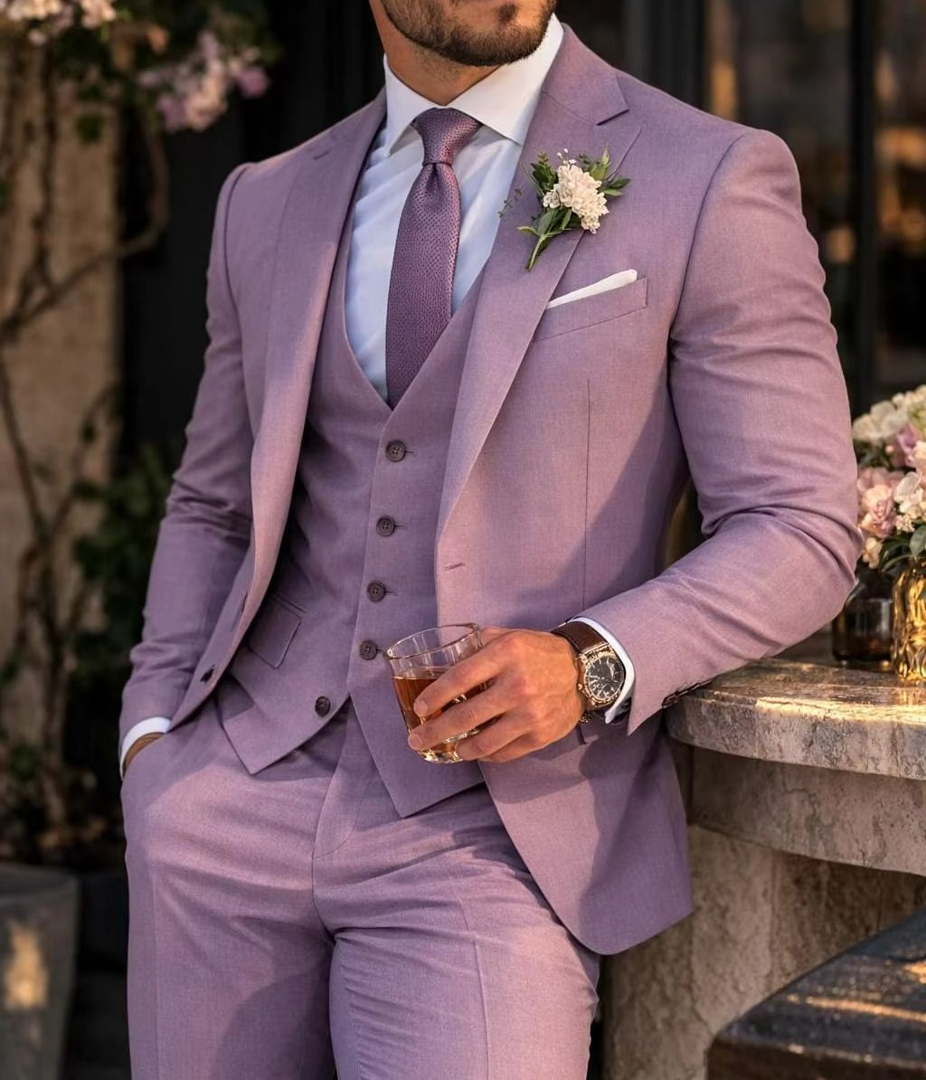 Мужской костюм-тройка лавандов – обзор и цена Men Formal Wear Outfits