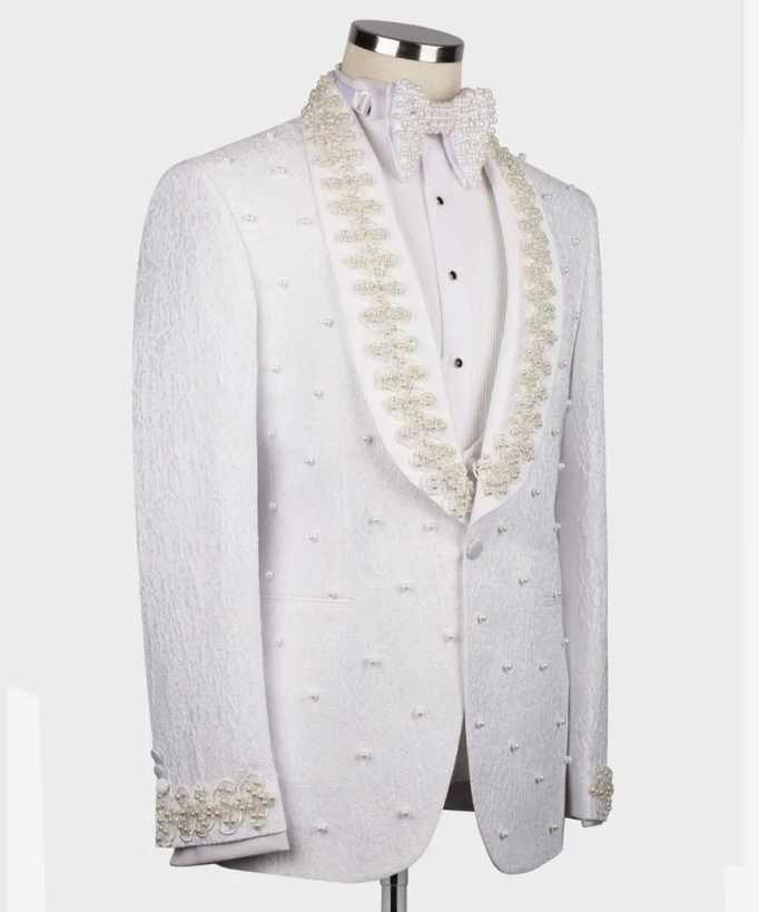 Белые свадебные мужские костюм – обзор и цена Men Formal Wear With Coat