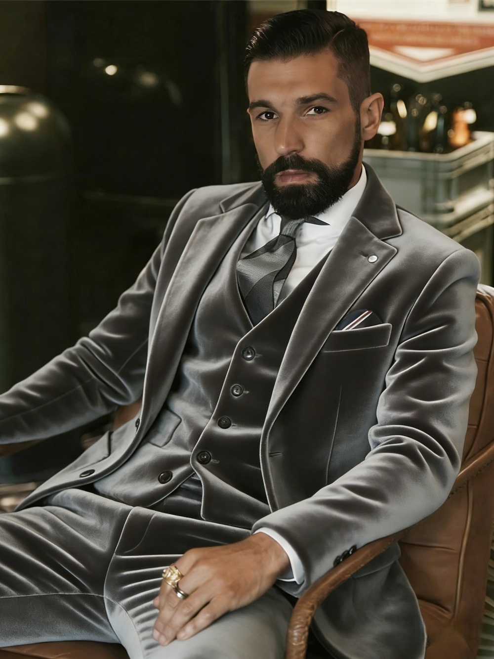 Мужской бархатный костюм-тройк – обзор и цена Men Formal Wear Outfits